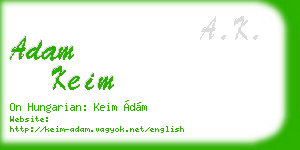 adam keim business card